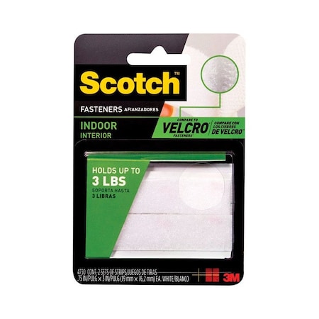 Scotch Scotch Medium Foam Hook and Loop Fastener 3 in. L 2 pk RF4730